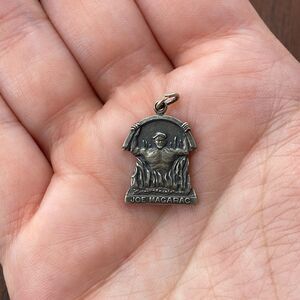 Vintage 925 Sterling Silver "Joe Magarac" Man of Steel Penn Bracelet Charm